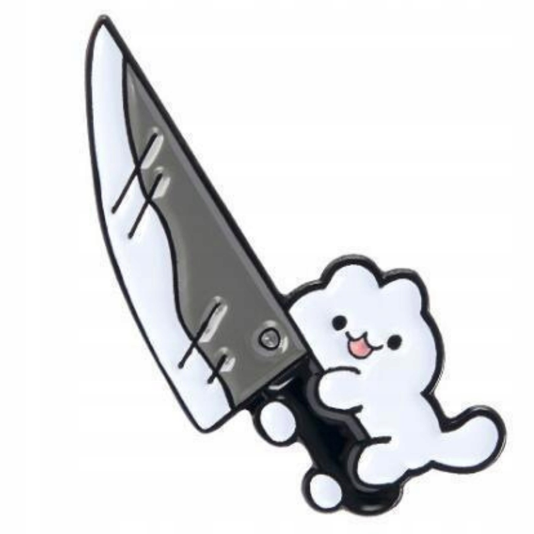 

Przypinka Metal Kot z Nożem Cat with a Knife Pin
