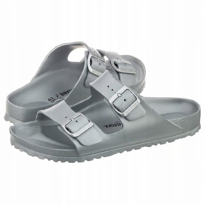 

Klapki Damskie Birkenstock Arizona Eva Srebrne