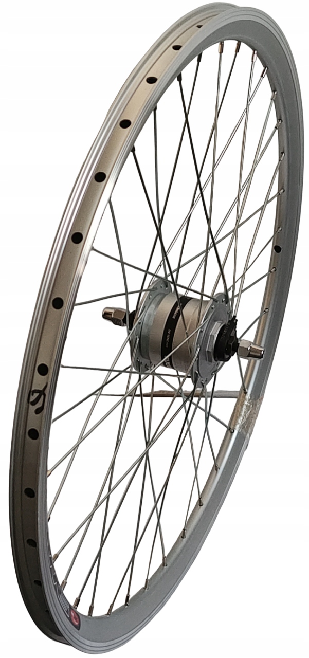 Koło 26 Przód Stożek Srebrny Prądnica Shimano