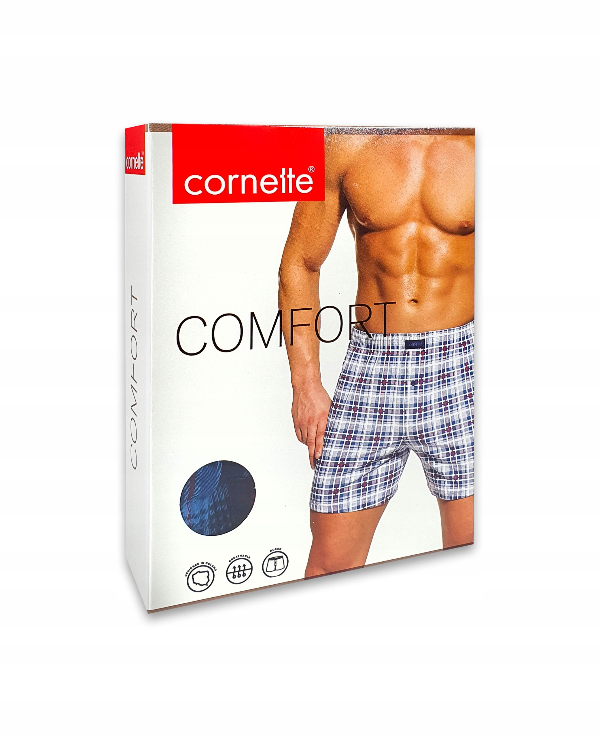 CORNETTE BOKSERKI COMFORT luźne WZORY 5 szt - L Marka Cornette