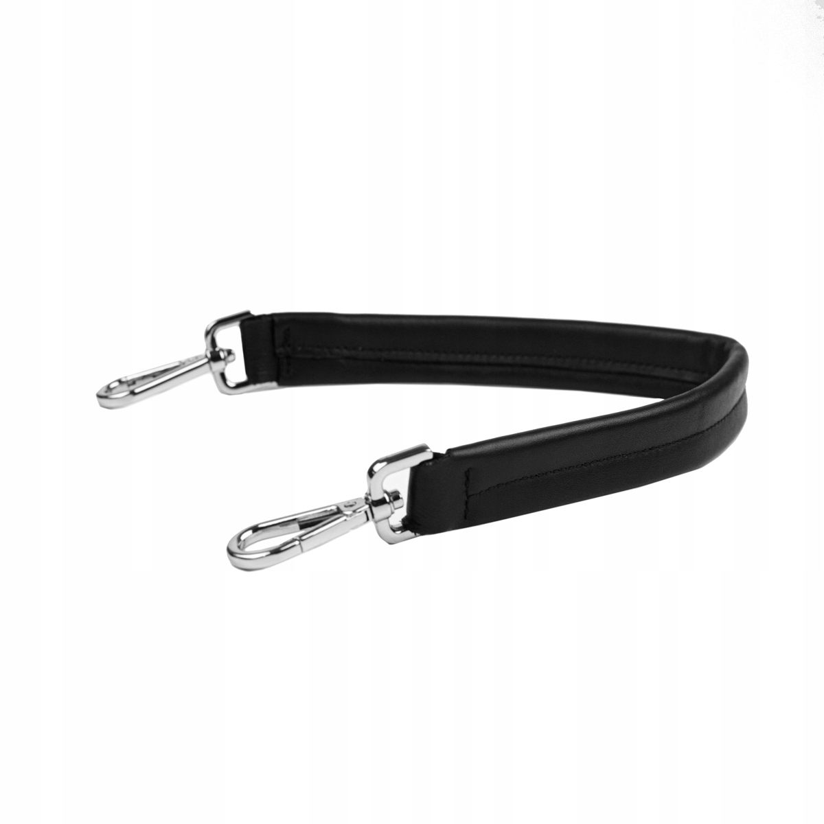 SKÓRZANA RĄCZKA PASEK DO TOREBKI OBAG CZARNY SKÓRA NATURALNA Marka Vera Pelle