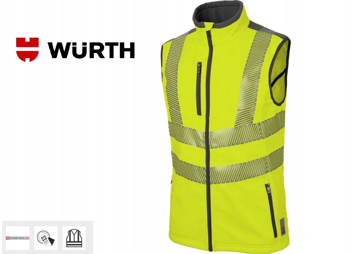 Kamizelka Wurth Softshell Neon Yellow rozmiar XL