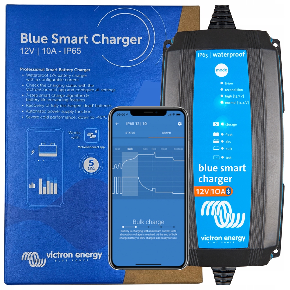 Ładowarka Prostownik Victron Blue Smart IP65 10A 12V Bluetooth