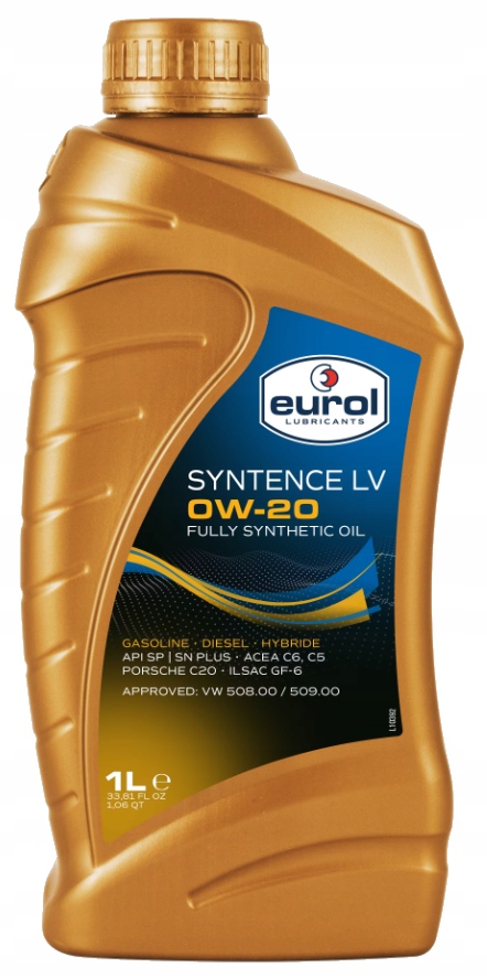 Eurol Syntence LV 0W20 1L Vw 508.00/509.00