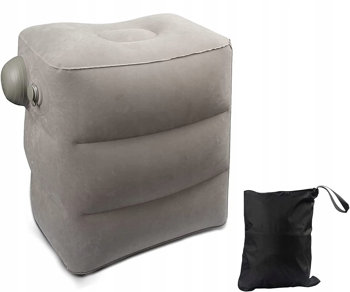 PODNÓŻEK DMUCHANY SAMOPOMPUJĄCY Z POMPKĄ DO SAMOLOTU SAMOCHODU TURYSTYCZNY