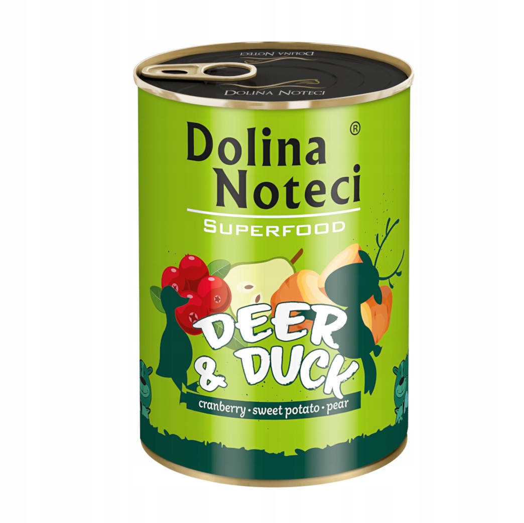 Dolina Noteci Superfood Jelen s kachnou 12x400g pro vybíravé