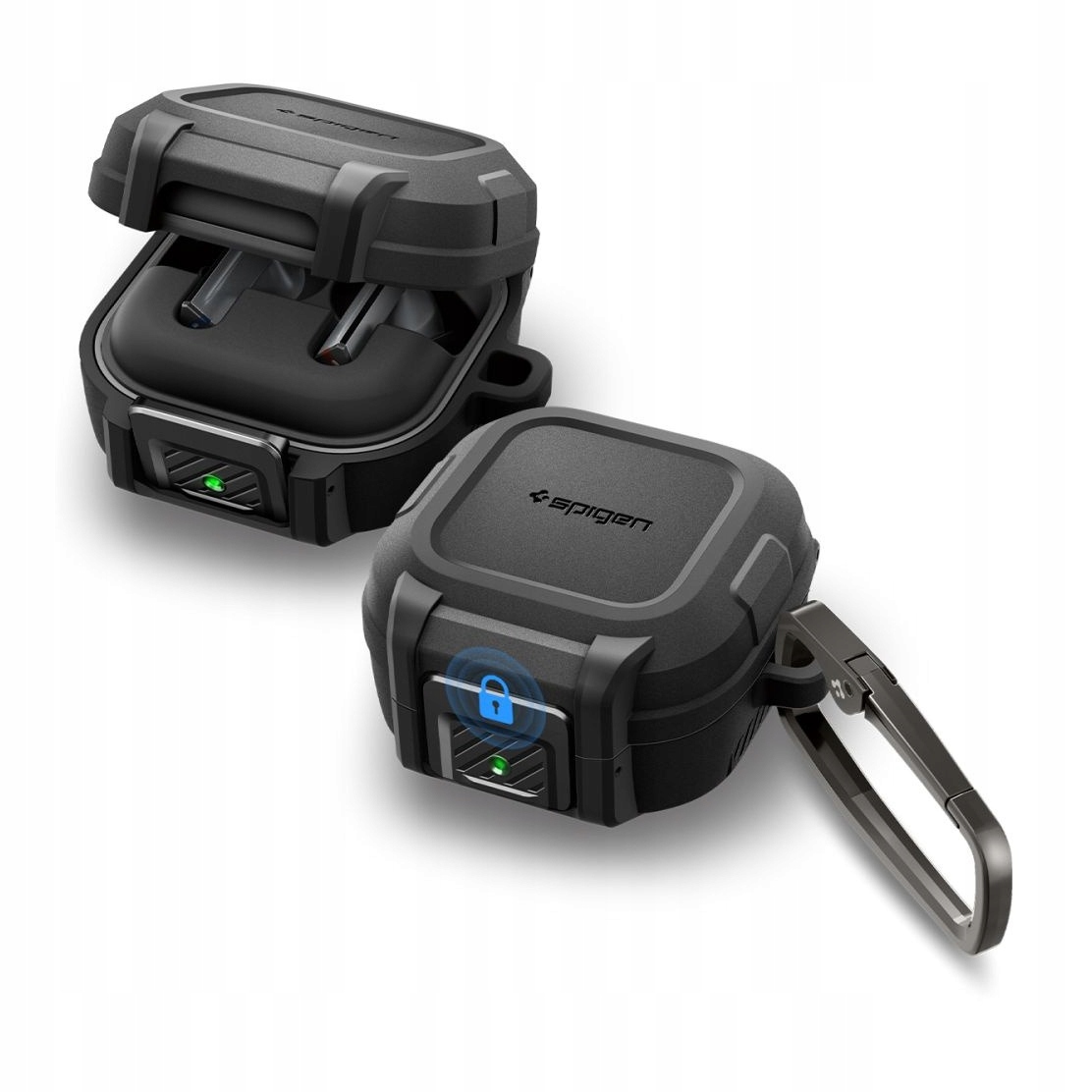 Etui do Samsung Buds 4 Buds 4 Pro Spigen Lock Fit czarne matowe