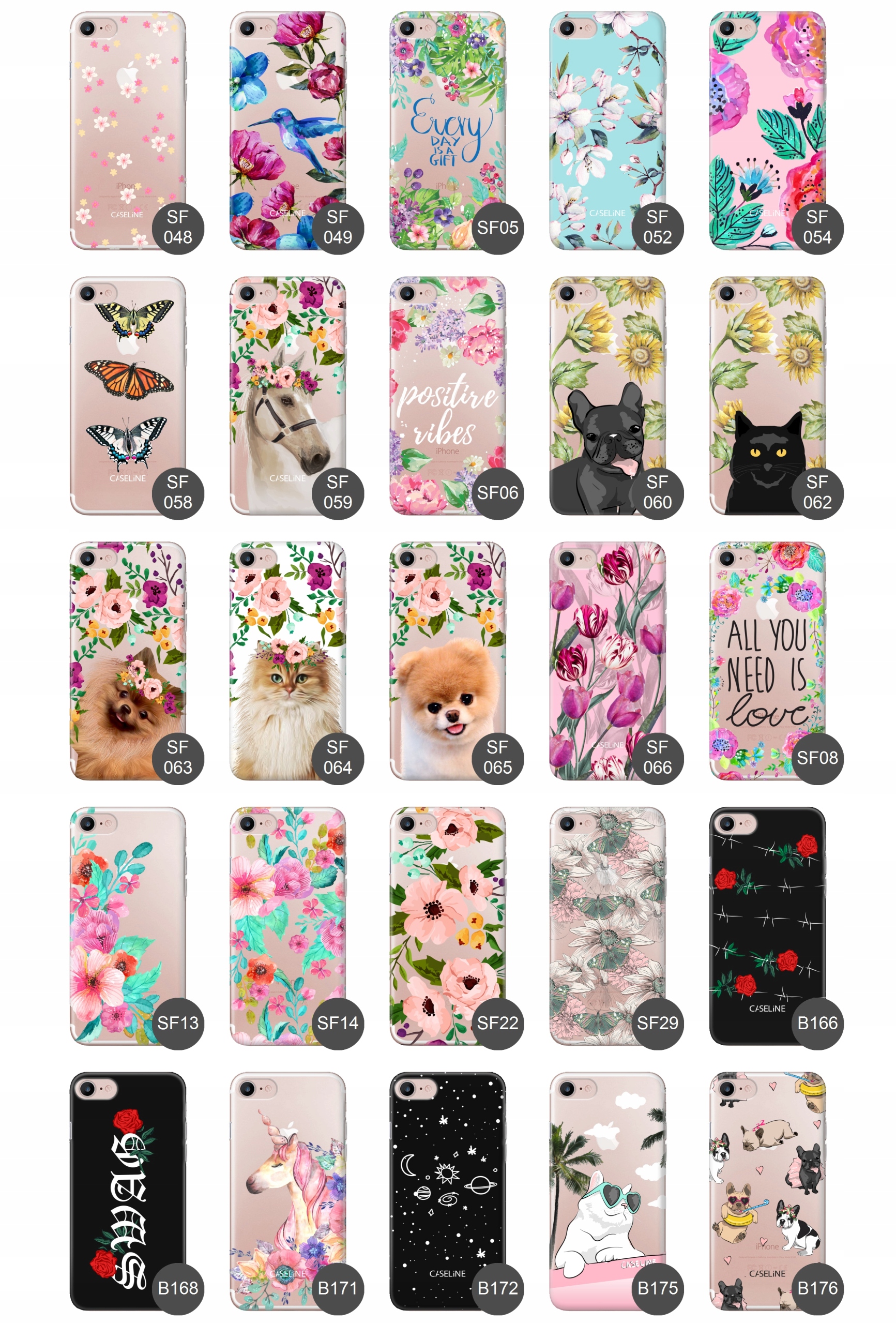 Etui case ultra guma wzory do iPHONE 8