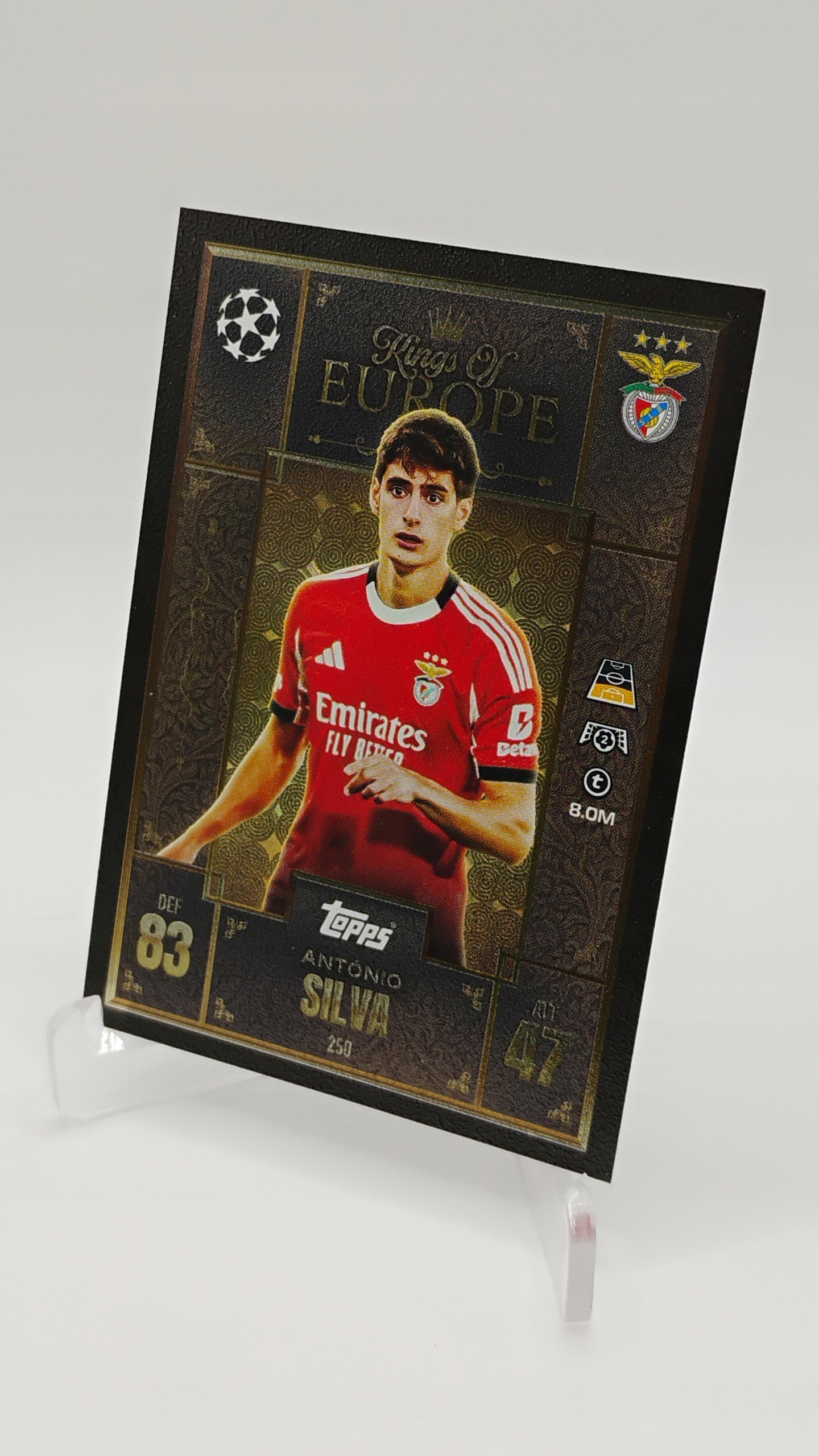 Topps Match Attax Extra 2025-2026 Kings Of Europe 250 Antonio Silva Benfica