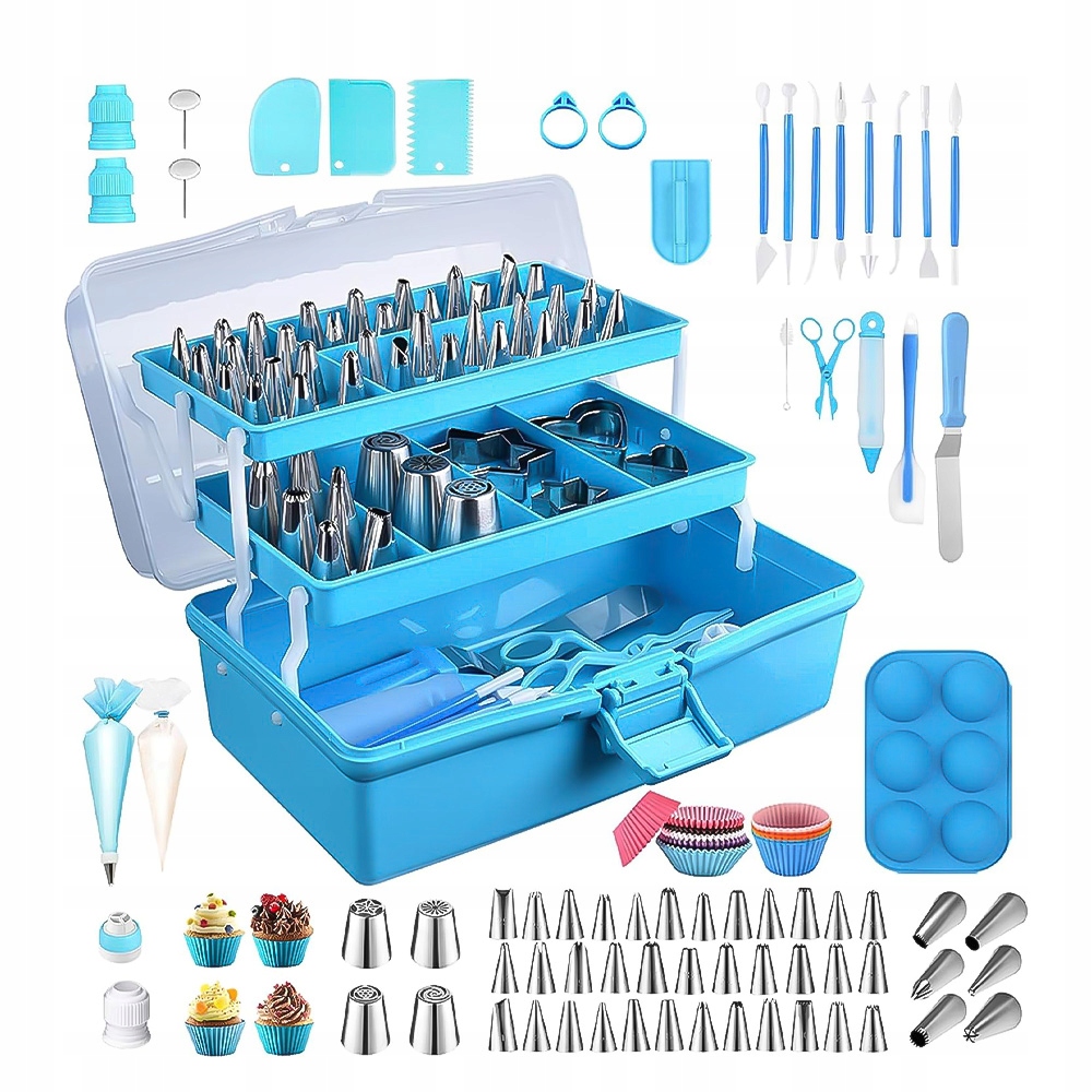 Zestaw 236EL Akcesoria do Dekoracji Tortów Ciast Narzędziowy Cukierniczy