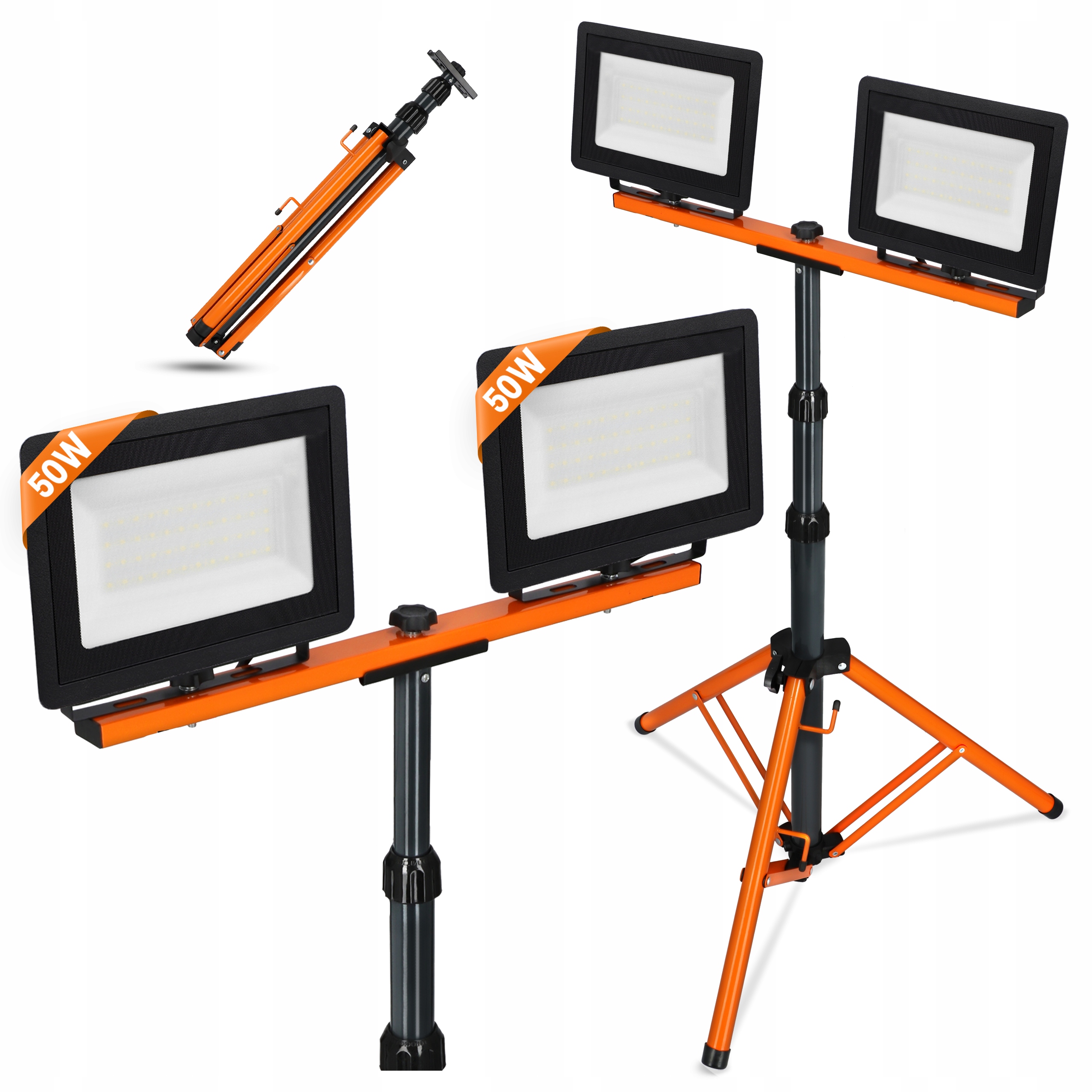 Halogen Led Stavební Stativ Pracovní Osvětlení Dílenská lampa 100W