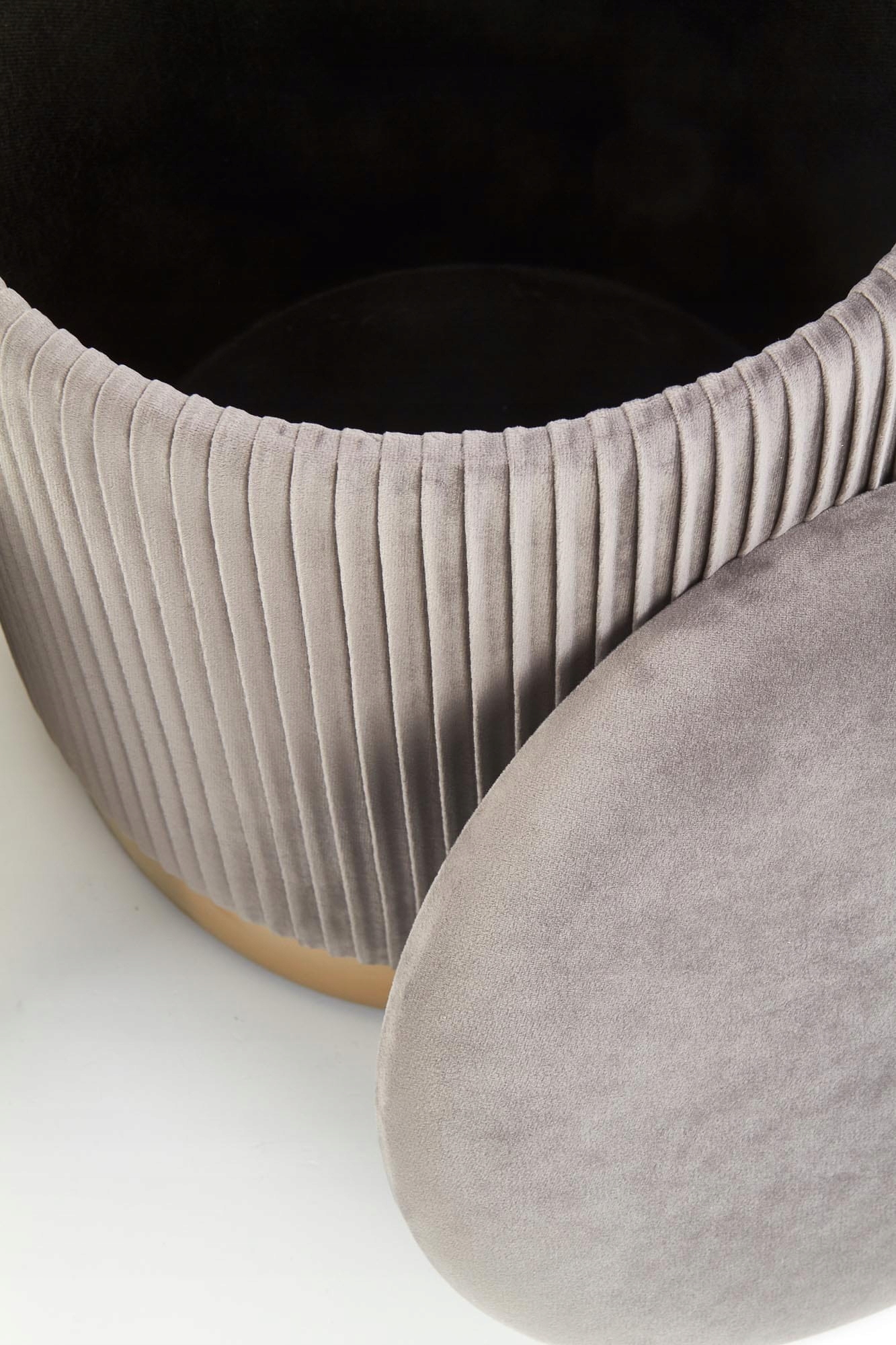 Halmar MONTY zestaw 2 puf popielaty Marka Halmar