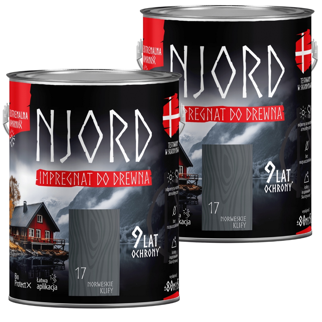 Njord Impregnat Na Dřevo 10L Norské Útesy Set 2x5L