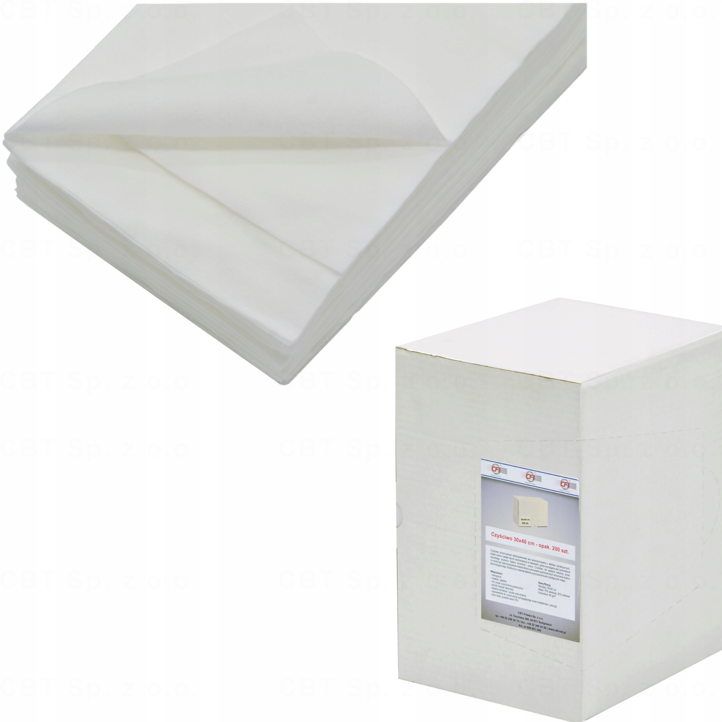 НЕТКАНЫЙ ОЧИСТИТЕЛЬ 30/40CM УПАКОВКА 200 ШТ. CFI