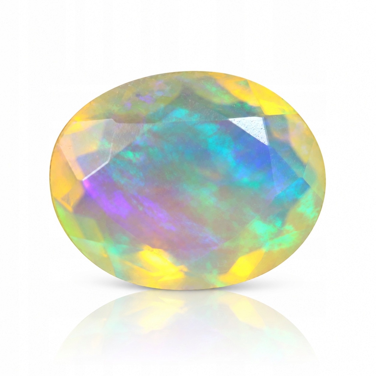 Přírodní opál 2.12 ct Ovál Etiopie certifikát Wbd