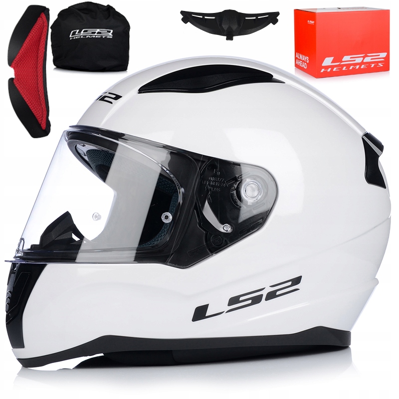 Motocyklová Prilba LS2 FF353 Rapid II Biely Lesk Systém Pinlock Ecer 22.06