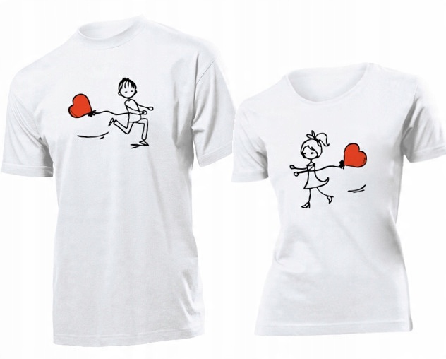 

Koszulki dla par I Love You Kocham Cie XL