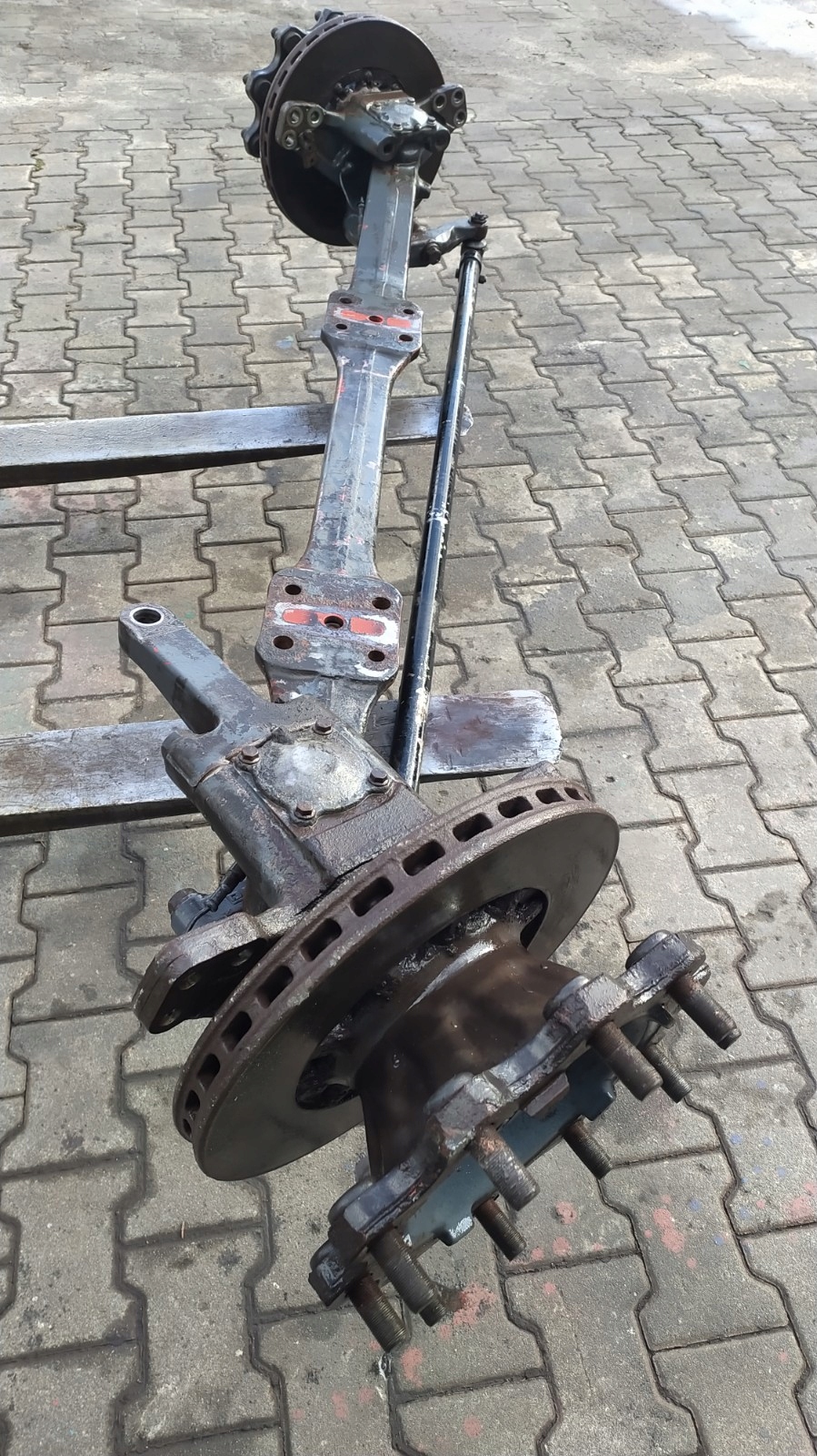 DAF 480 KM EURO 3 OŚ PRZEDNIA OŚKA BELKA ZAWIESZENIA 0962274, 182N