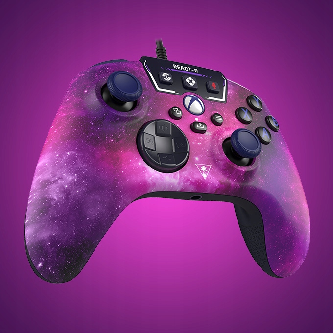 KONTROLER PAD TURTLE BEACH REACT-R FIOLETOWY NEBULA XBOX SERIES X / S PC Kolor fioletowy