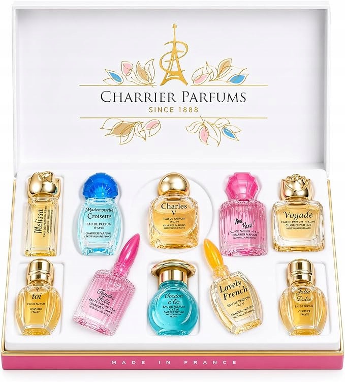 Charrier Perfums zestaw 10 miniaturowych wod perfumowych 58,8 ml