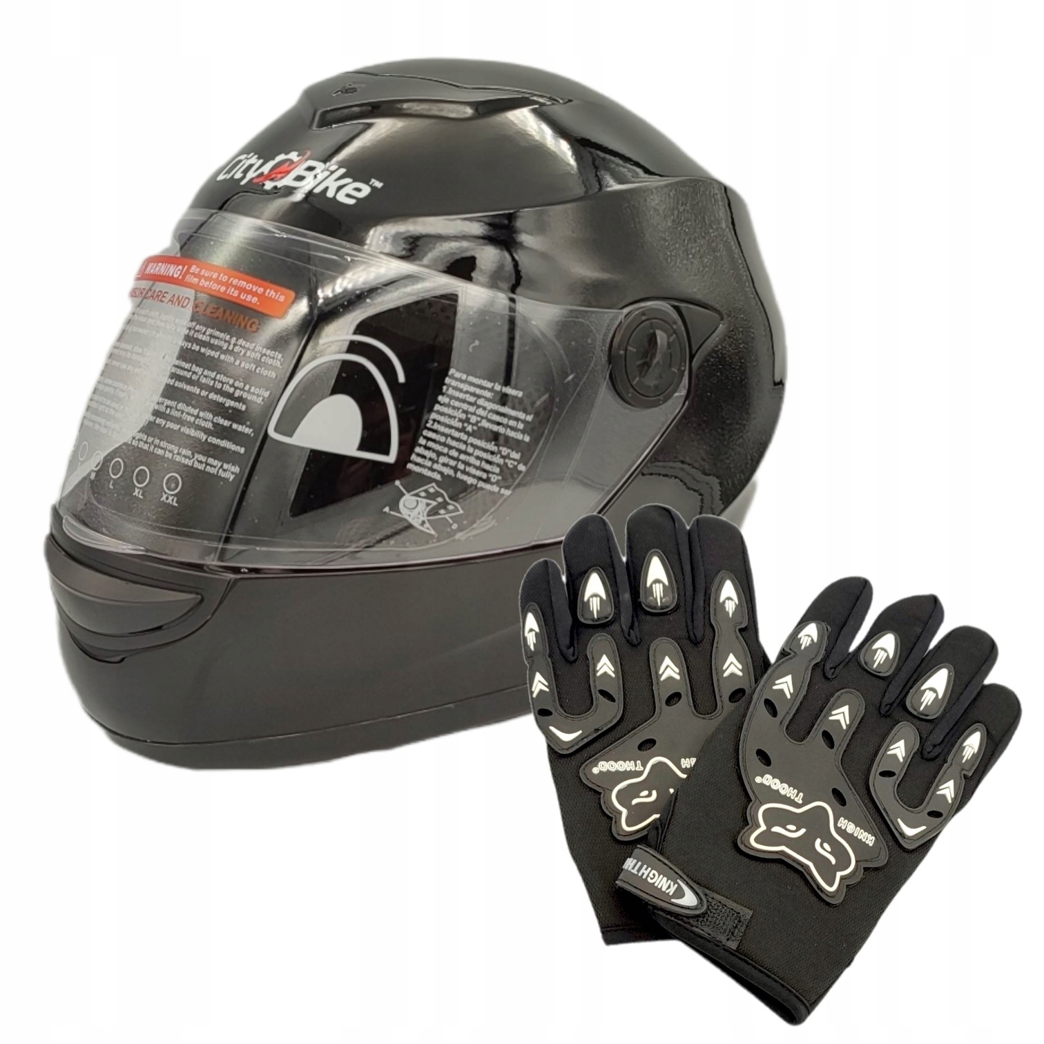 

Kask Na Skuter Motocykl Integralny Xs Rękawice