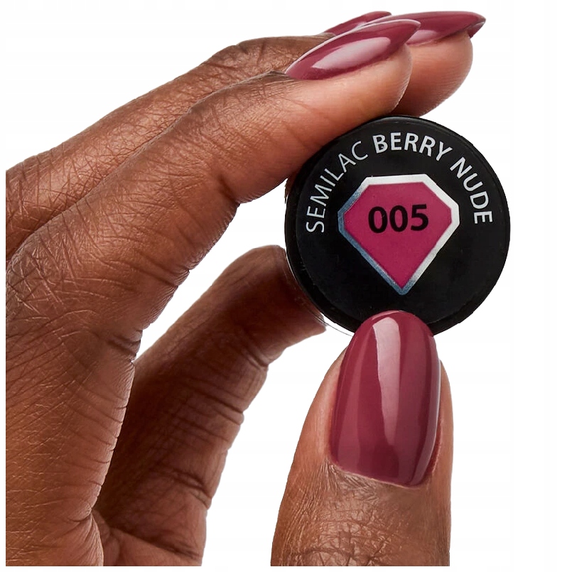 SEMILAC 005 Berry Nude UV LED Lakier Hybrydowy 7ml