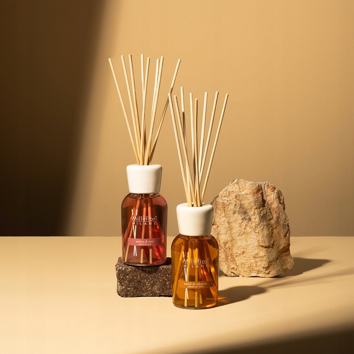 Millefiori Pałeczki AMBRA & ROSA 250ml Stan opakowania oryginalne