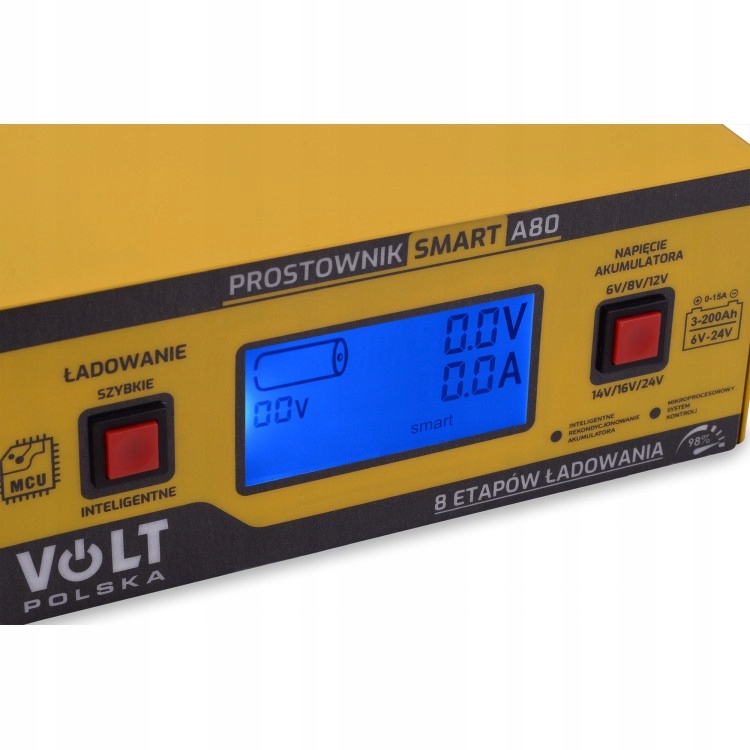 Prostownik Smart Ładowarka Agm Gel 6V 12V 24V 15A Automatyczny
