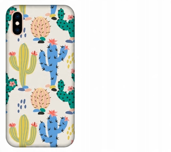 

Etui pokrowiec iPhone Xs Max Kaktus tropikalny wzó