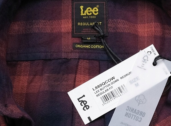 LEE KOSZULA REGULAR FIT kratka redrum XXL Rozmiar XXL