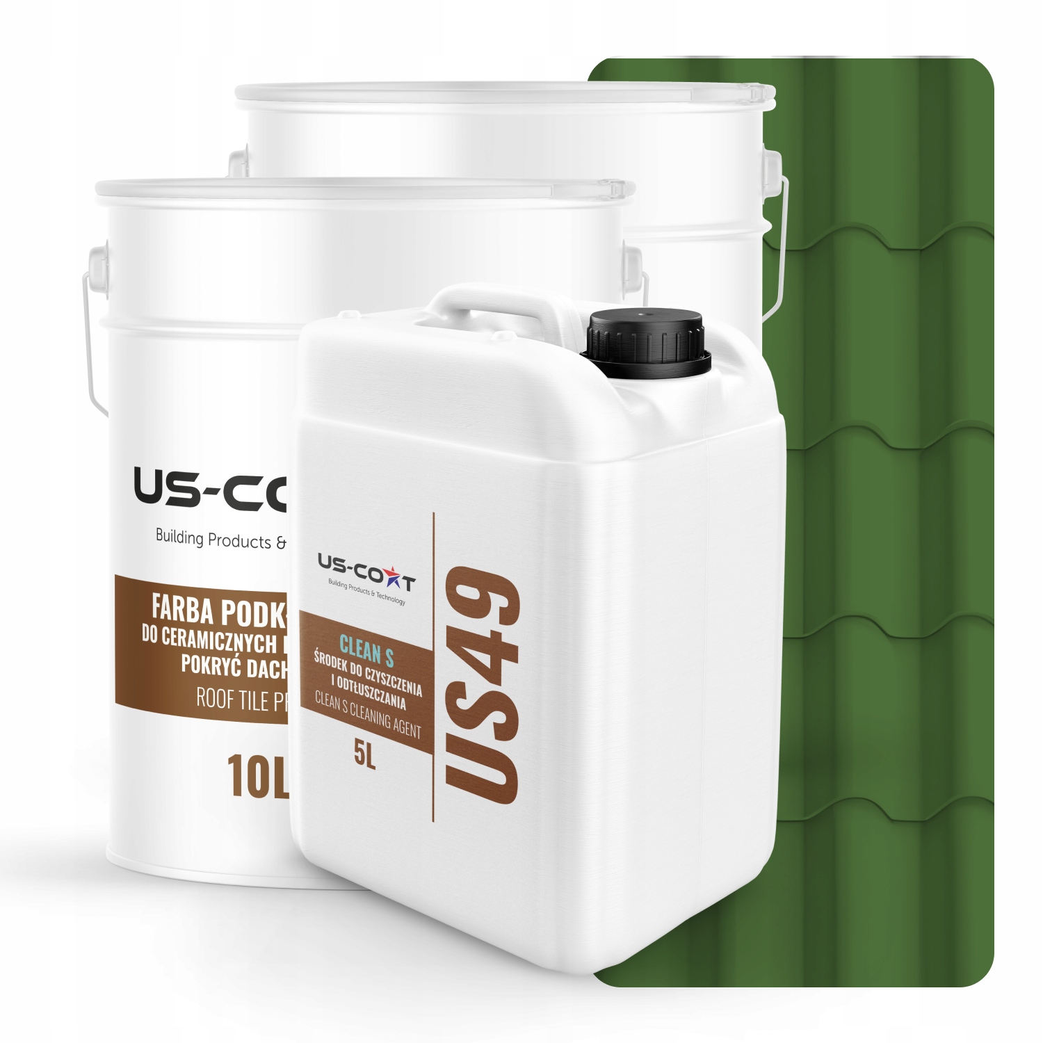 Farba Na Keramické Strešné Tašky Sada Zelená Trávová RAL6010 74m2 Matná