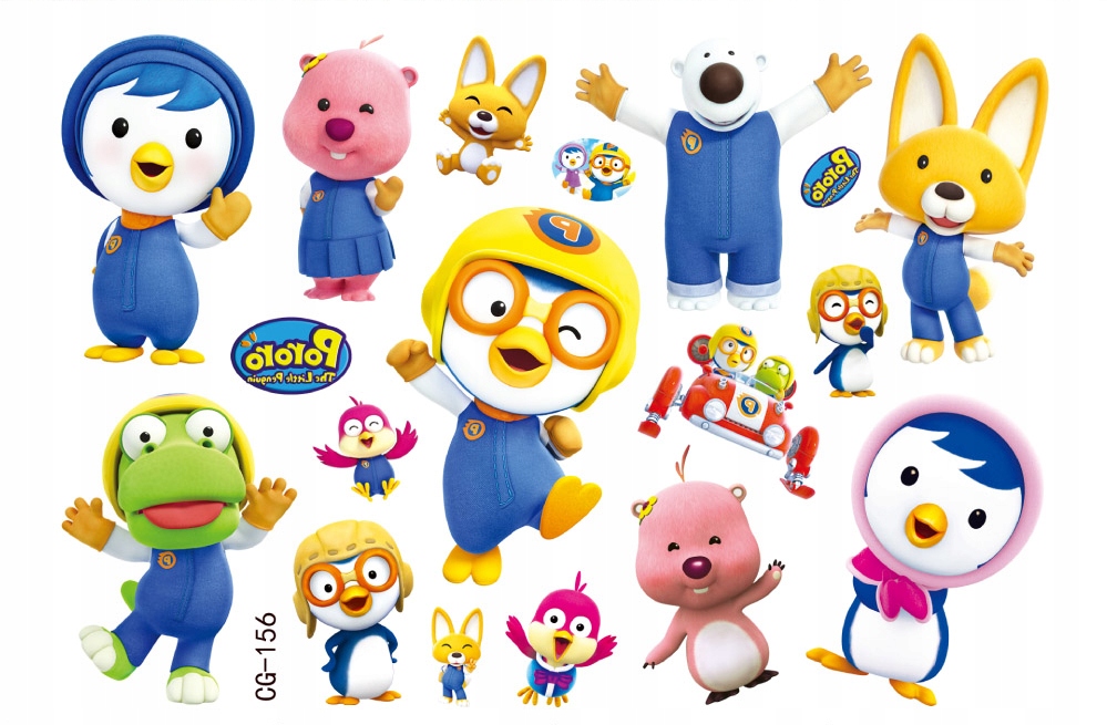 

Tatuaże zmywalne dla dzieci Pororo CG156