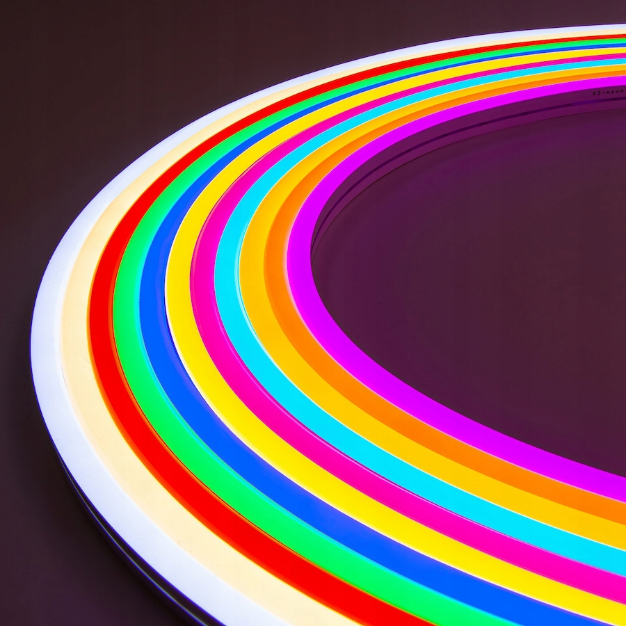 NEON LED Taśma 12V Pasek Napis na ścianę 12V 10W FLEX ŻÓŁTY Wodoodporny Szerokość produktu 0.6 cm