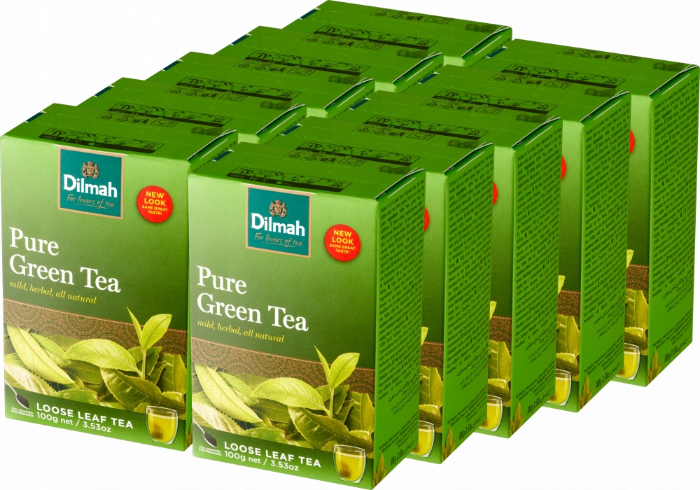 Herbata zielona liściasta Dilmah Natural 100g x10