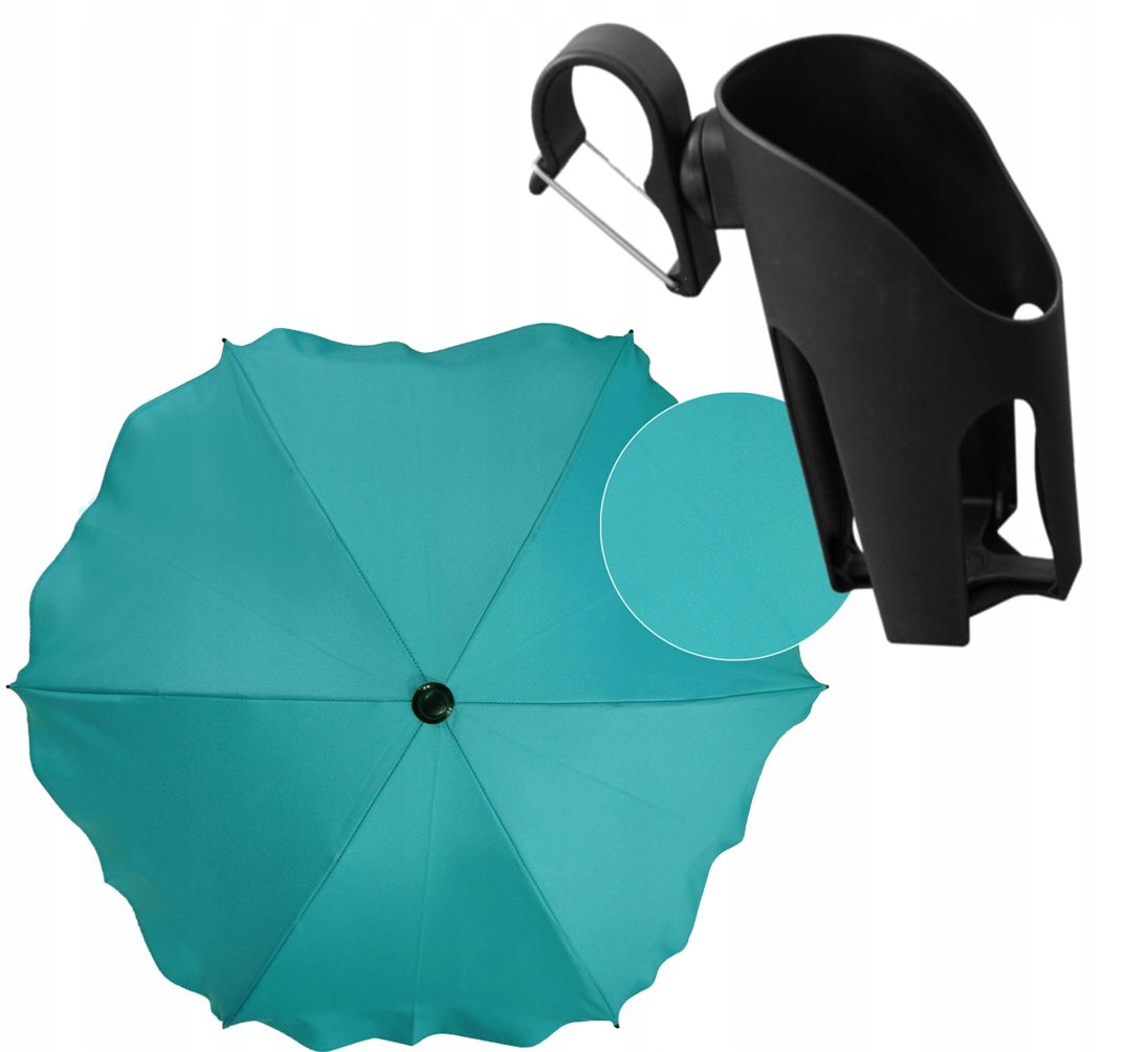 Parasolka + Uchwyt na Kubek do Wózka ADAMEX