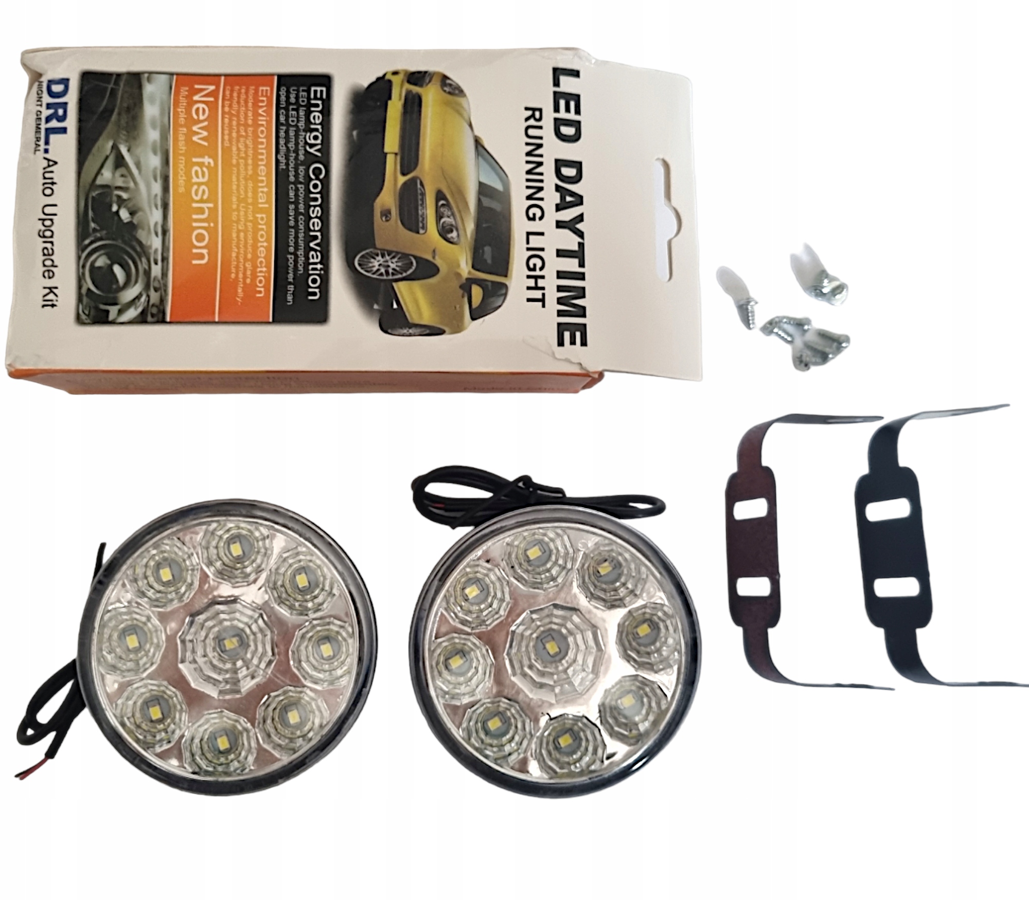 ŚWIATŁA do Jazdy Dziennej LED 2x8 led Auto DRL - E4 RL00 PREMIUM ...