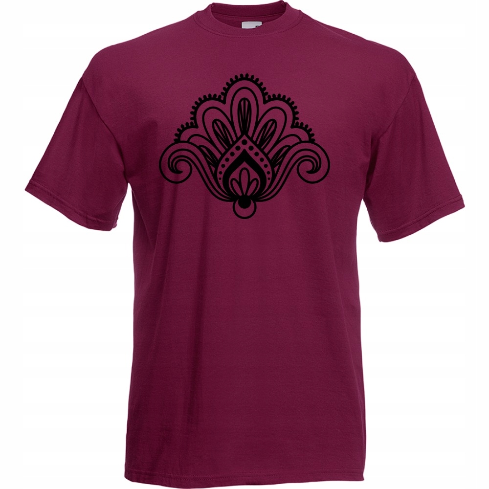 

Koszulka mandala symbol XXL burgund