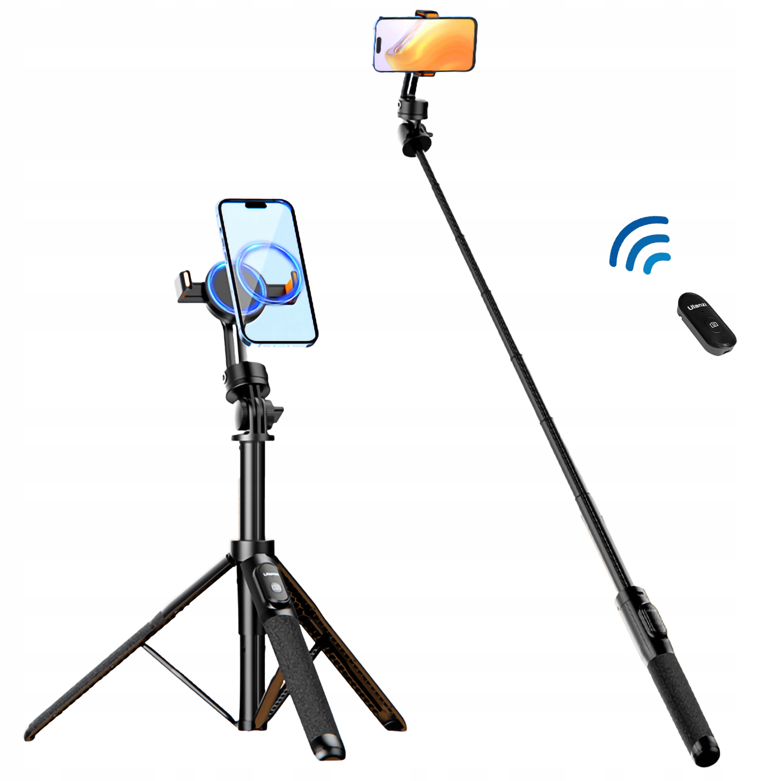 Stativ Selfie Stick Ulanzi SK-05 s držákem MagSafe na telefon Bt dálkové ovládání