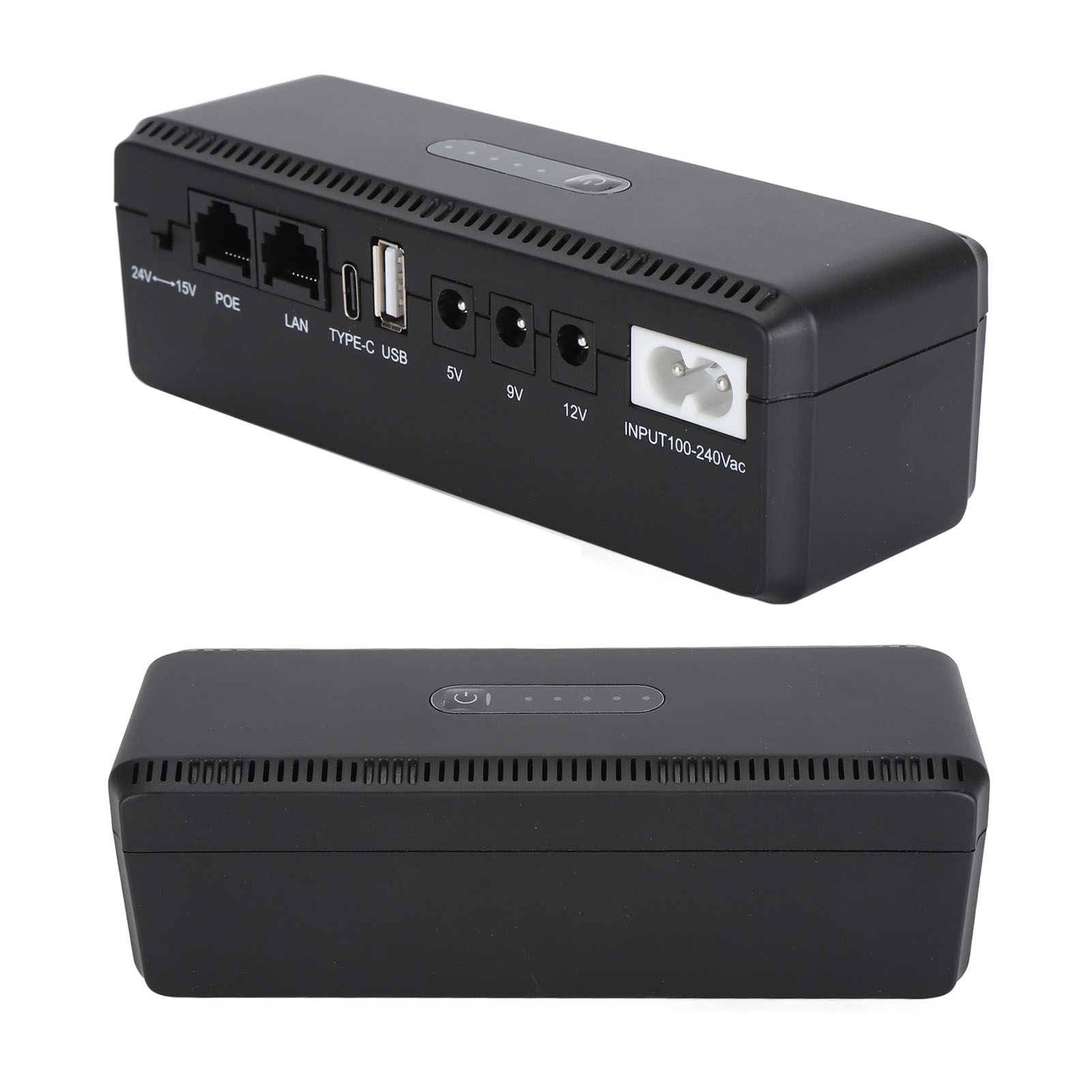 Záložní zdroj Mini Ups pro router Kamery Poe 15V 24V Usb port 5V 9V 12V