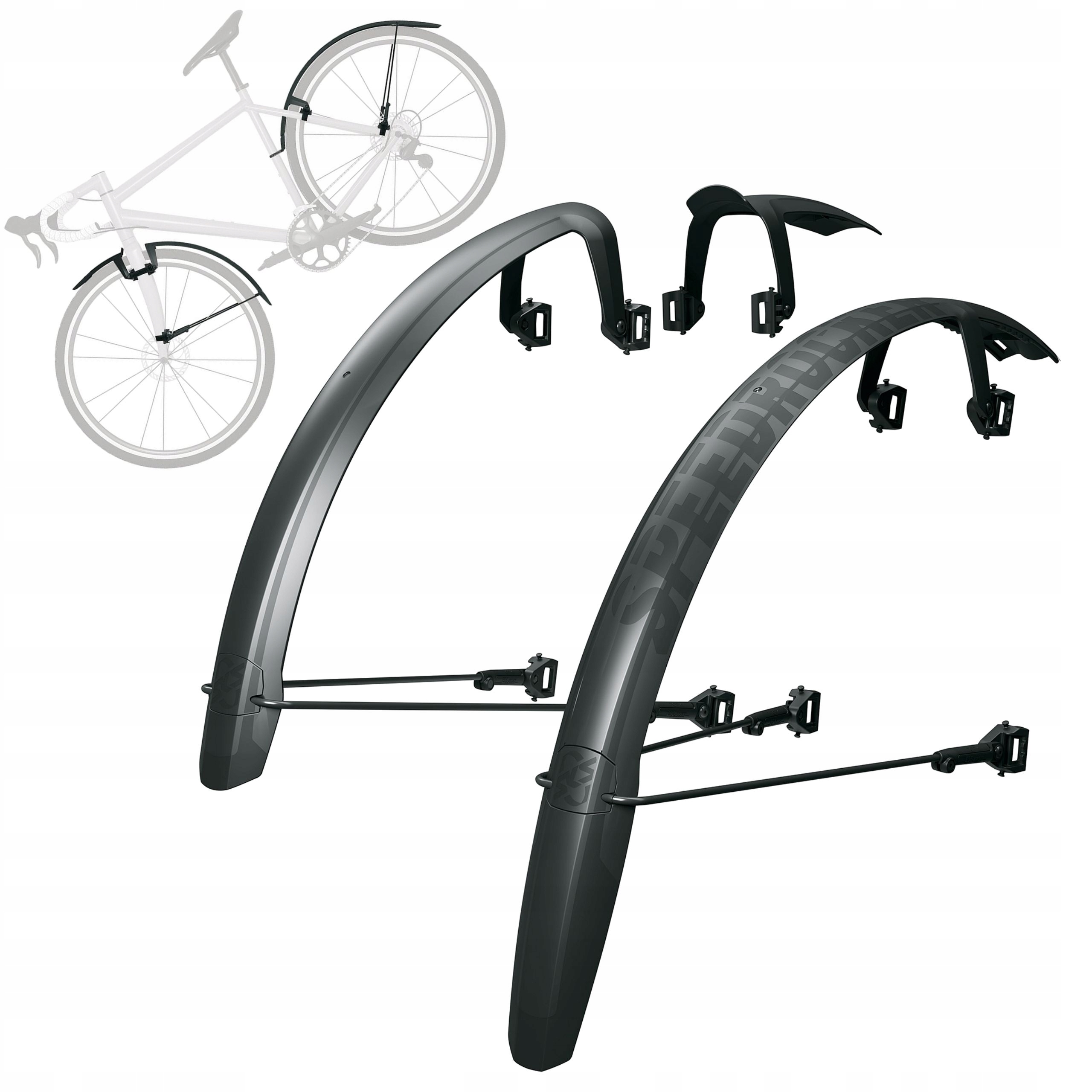 Blatníky Na Kolo 28" Gravel Sks Speedrocker XL 52 mm Široké