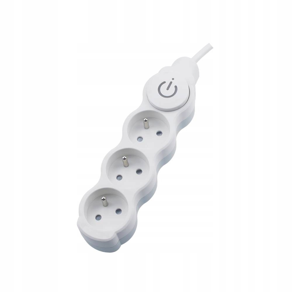 PRZEDŁUŻACZ 3 GNIAZDA Z UZIEMIENIEM 3x1 mm² 3 METRY IP20 2300W ECOline