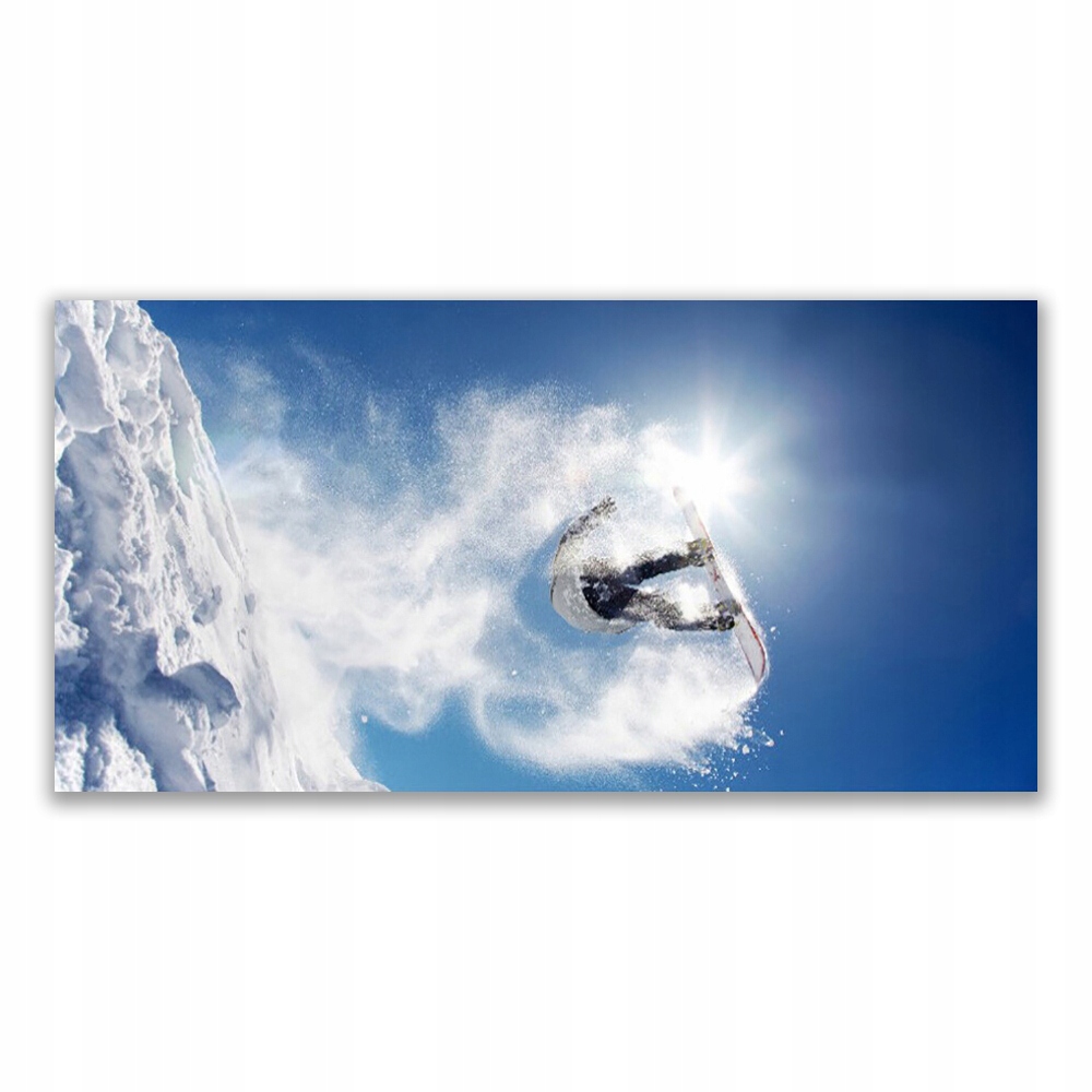 

Obraz z grafiką 120x60 Snowboard Sport Śnieg Zima