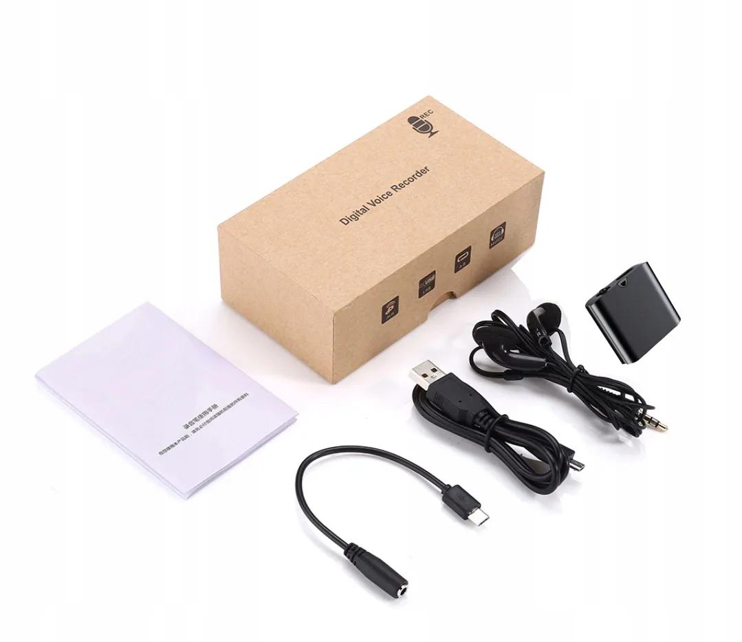 MINI DYKTAFON SZPIEGOWSKI SPY USB DETEKCJA 32GB Stan opakowania oryginalne