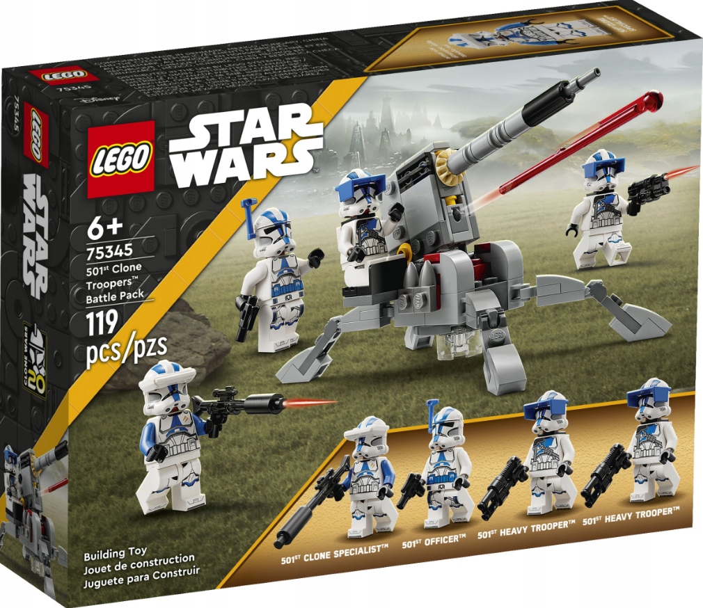 Lego 75345 Star Wars Bojová sada klonoví vojáci z 501. legie