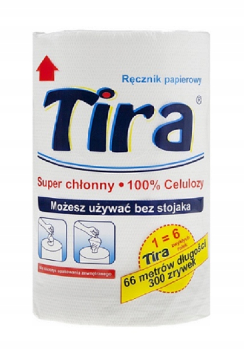 

Tira Celulozowy Ręcznik Papierowy 300 Listków