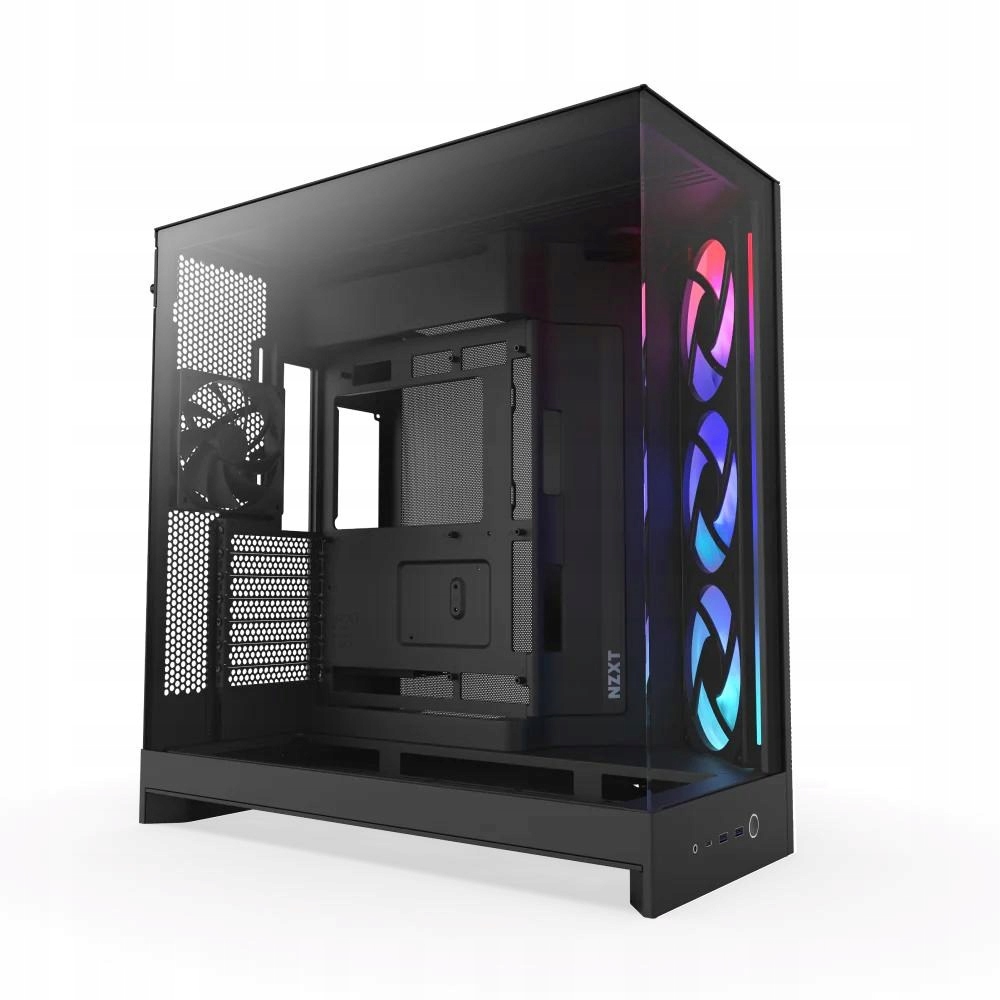Nzxt skříň H9 Flow Rgb dvoukomorová Atx 1x140 Rgb mm 1x 120mm Rgb…