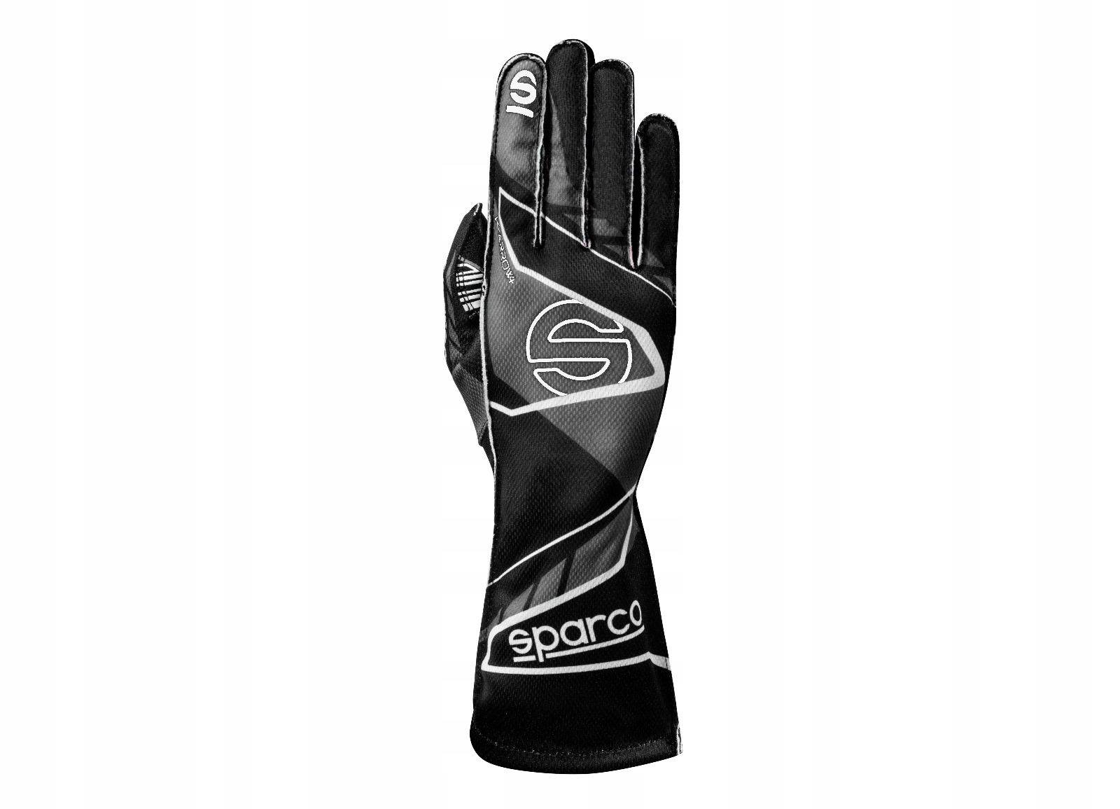 Kartingové rukavice Sparco K-arrow+, s homologáciou Fia, čierno-šedá, 8