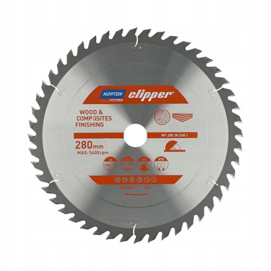 Norton Kotoučová Pila 240 mm x 30 mm x 48 mm Dřevo A Kompozity Atb 3,0 2,0