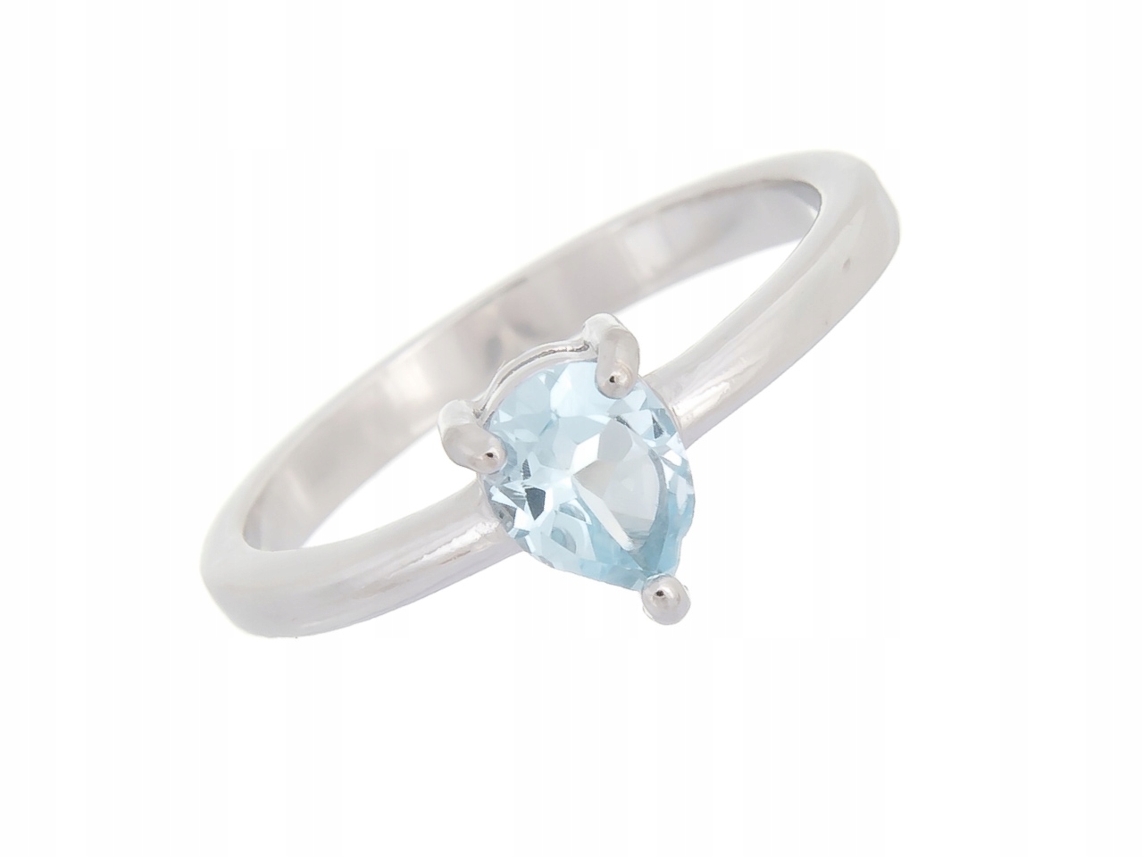 Prstýnek S Nebeským Modrým Topazem, Vel .16, Dárek