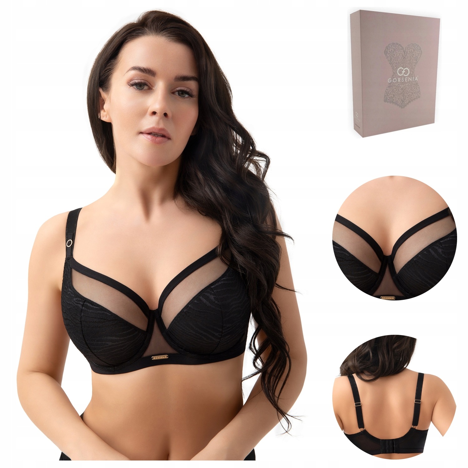 Podprsenka Gorsenia Lori 020 semi-soft černá 105E